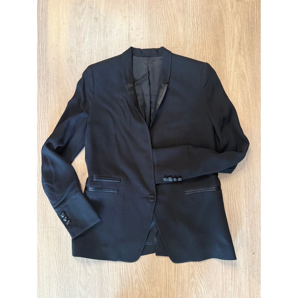 The Kooples Black Tuxedo Style Blazer